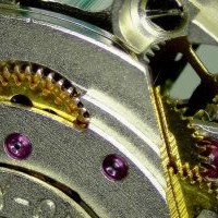 マイクロスコープサンプル画像集の時計の画像。
