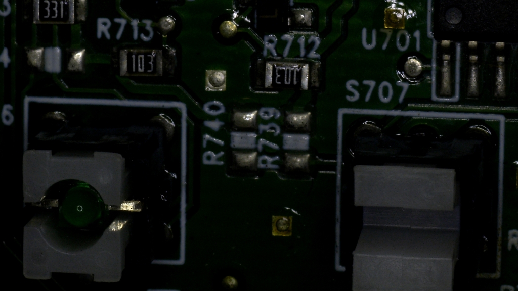 SKM-V300B-FHD、絞り2目盛りの基板の画像